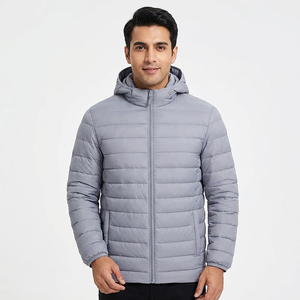 Wholesale Custom Men's Winter Jacket New Fashionable Bubble Hooded Collar High Quality Fabric Material - Product Image 1