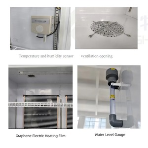 Armoire de culture de champignons intelligente à double porte en alliage <span class=keywords><strong>d</strong></span>'aluminium, système hydroponique multicouche à climat contrôlé pour usage domestique avec Wi-Fi - Product Image 4