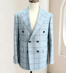 MTM Service Zweireihiger Anzug mit spitzem Revers aus Wolle im italienischen Stil, Übergröße, Mantel und Hose, Business-Anzugblazer für Herren - Product Image 6
