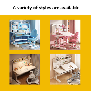 โต๊ะเรียนปรับระดับความสูงได้ โต๊ะและเก้าอี้ออกแบบตามหลักสรีรศาสตร์ โต๊ะเรียนแบบปรับเอียงได้สำหรับเด็ก มีสีและขนาดให้เลือกตามสั่ง - Product Image 5