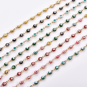 Bracelet en acier inoxydable de 4 mm avec œil turc rond, chaîne de main pour femme et fille, bracelet de cheville, bijoux en métal, cadeau d'été - Product Image 4