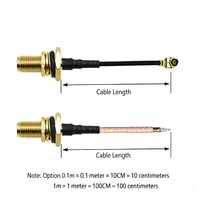 Câble coaxial RF étanche SMA femelle vers UFL MHF Pigtail 10cm RG178 50 Ohm avec joint torique pour antenne de module WiFi GSM 4G 5G LTE