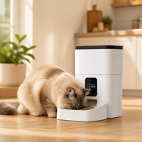 Distributeur automatique de nourriture pour chats et chiens Dudu, alimentation intelligente contrôlée par portions, avec interaction Wi-Fi et application, 2150g