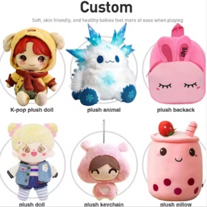 Jouets en peluche personnalisés, mascottes sur mesure, cadeaux, logos en tissu, poupées en coton, personnages de poupées anime personnalisés - Product Image 2