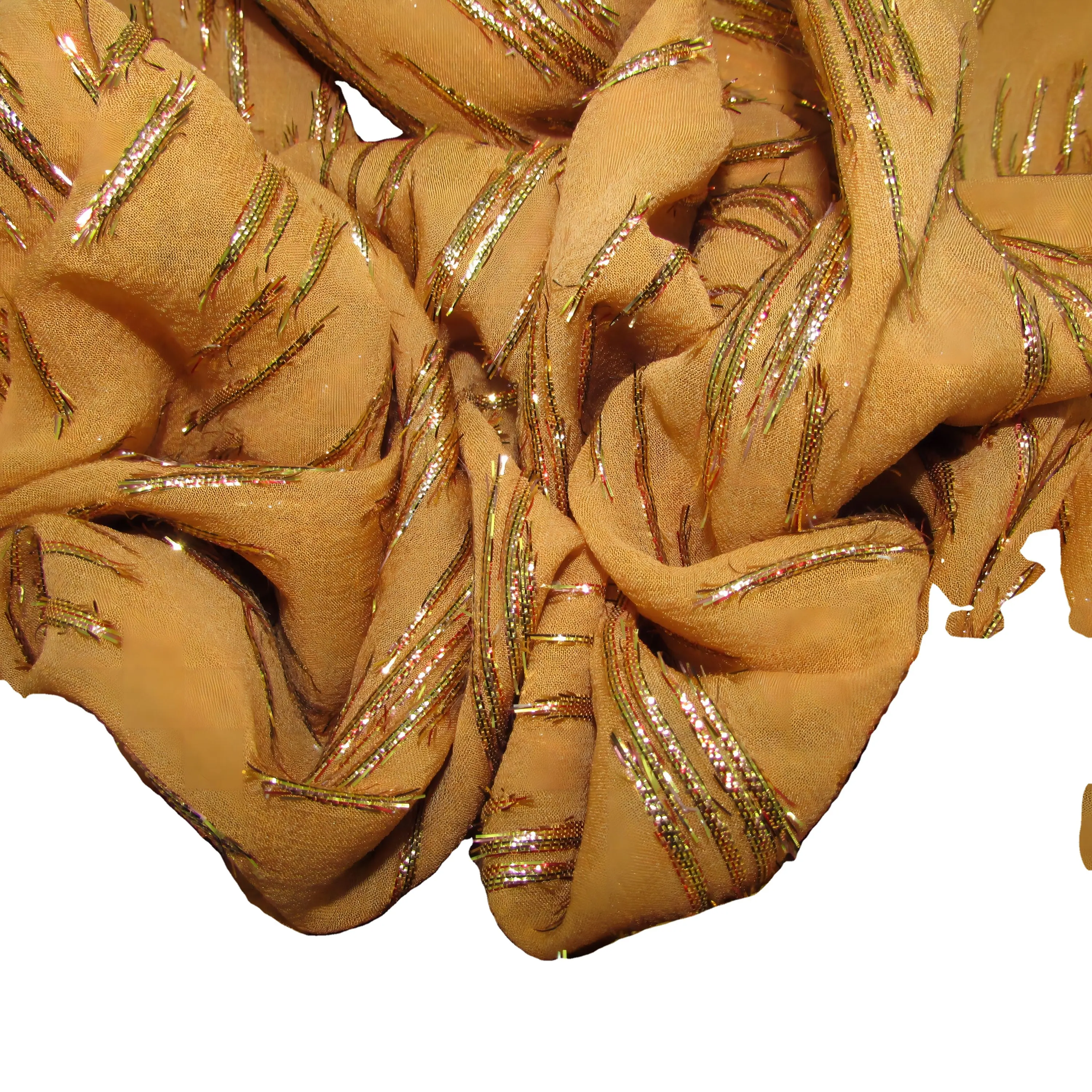Bán Buôn Lụa Fabric10m/M Lụa Sequin Cắt Hoa Của Phụ Nữ Quần Áo Dâu Tinh Khiết Tự Nhiên Lụa Voan Vải