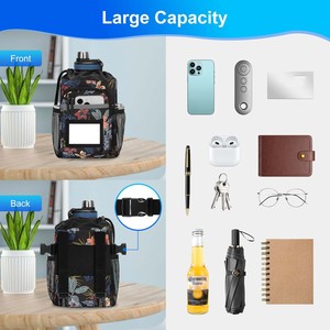 Free sample Custom Wholesale <b>Waterproof</b> Crossbody <b>Bag</b> Anti Theft <b>Sling</b> <b>Bag</b> Designer Lulu Fanny Pack Password Lock Arm <b>Bag</b> - Product Image 6