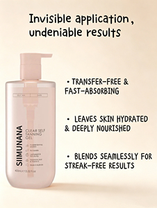 Gel autobronzant transparent teinte foncée, sans transfert, séchage rapide, hydratant, à l'acide hyaluronique et à la vitamine E, pour un <span class=keywords><strong>bronzage</strong></span> sans soleil. - Product Image 3