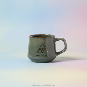 ชุดแก้วกาแฟเซรามิกเคลือบรีแอกทีฟ Lilin Daily พร้อมโลโก้สั่งทำ สำหรับใช้ในสำนักงานและที่บ้าน - Product Image 3