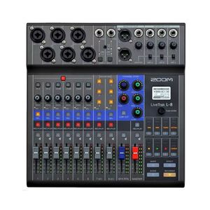 ZOOM L-8 LIVETRAK L8 Console <span class=keywords><strong>de</strong></span> mixage numérique multipiste Mobile Live Streaming Carte <span class=keywords><strong>son</strong></span> Instruments <span class=keywords><strong>de</strong></span> <span class=keywords><strong>musique</strong></span> et accessoires - Product Image 1