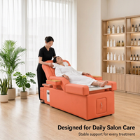 Fauteuil de pédicure électrique de luxe avec éclairage LED et design ergonomique pour salon et spa