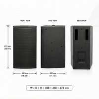 Système de sonorisation professionnel à ligne de baffles passifs à large bande de 12 pouces, 400W-800W, en néodyme, pour scène, club, hôtel et auditorium