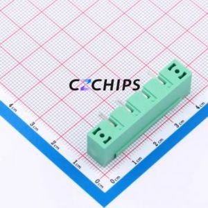 MX2EDGRM-7.62-04P-GN01-Cu-A Plug-in Terminal Block Bent Lead Through Hole,P=7.62mm Board-to-Board / Socket - Closed Screw Fixing - Product Image 2