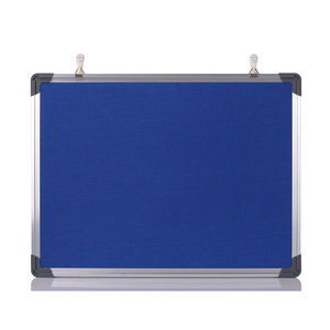 Khung mỏng nút chai bảng thông báo di động 60*90 bảng nút chai vàng với bảng viết trang trí tường khung nhôm màu đen - Product Image 2