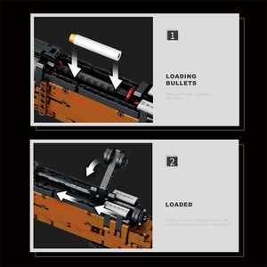 Reobrix 77003 <b>Building</b> <b>Block</b> Sniper Rifle 98K Educational Assembly Model Toy Boys Age 8-13 - Product Image 2