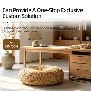 <span class=keywords><strong>Tabouret</strong></span> rond portable <span class=keywords><strong>de</strong></span> style japonais personnalisable, fait à la main, respectueux <span class=keywords><strong>de</strong></span> l'environnement, durable, <span class=keywords><strong>tabouret</strong></span> <span class=keywords><strong>de</strong></span> <span class=keywords><strong>bar</strong></span> <span class=keywords><strong>en</strong></span> rotin <span class=keywords><strong>de</strong></span> cattail pour la maison - Product Image 5