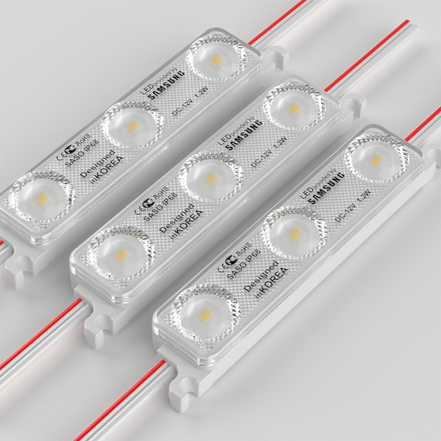 Hot Sale Waterproof Injection 3years Warranty Led Modules DC12V Korea SMD 2835 IP68 3 Module LED for Advertising Sign Box