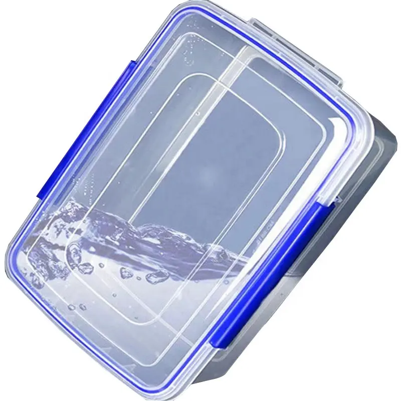 Whosale Microwavable PP Plastic Clear Bin Storage Food Delivery Takeaway Lunch Container Plastic Food Box With Lid