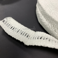 Ruban en fibre céramique blanche YEAFEEL YFCFT, isolation thermique réfractaire 1000°C, tissage uni 2-5µm, 20-50m, avec feuille d'aluminium ST