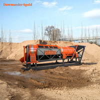 Trommel de Lavage d'Or Portable à Installation Facile, Capacité 200 Tonnes/Heure, Machine Automatique Anti-Erosion pour l'Or Alluvial