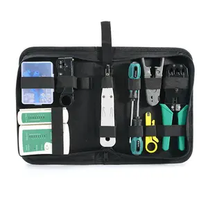 Professionele Netwerk Multi Crimper Snijdt Strips RJ45 Rj12 RJ11 Crimp Inclusief Netwerk Kabel Tester Tool Kits Custom Pakket