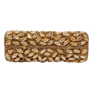 Bolso de mano de cristal para mujer, con pedrería, cadena y cuentas, brillante, para cóctel o boda - Product Image 5