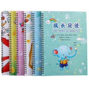 A4 Growth Record Notebook For Preschool And Primary School Children Spiral Bound Colorful Pages With Cartoon Cover - Product Image 5