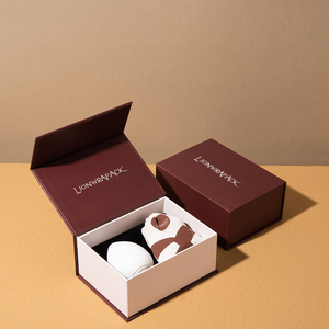 Sang trọng bông Pad tổ chức hộp | có thể tái chế từ mỹ phẩm bao bì giấy Hộp Quà Tặng nhà máy - Product Image 1