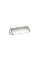 Poignée de meuble de cuisine moderne en nickel brossé, style coquille, en zinc, 96 mm, pour tiroir et placard, qualité supérieure, durable, fabrication OEM