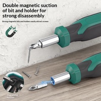 Jeu de 40 embouts de douilles en acier allié au chrome-vanadium, poignée en plastique OEM, kit d'outils multifonctionnel pour la maison, petite cliquet