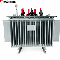 Transformateur immergé dans l'huile Wanbo-350 en stock avec refroidissement par radiateur pour distribution en sous-poste et exportation