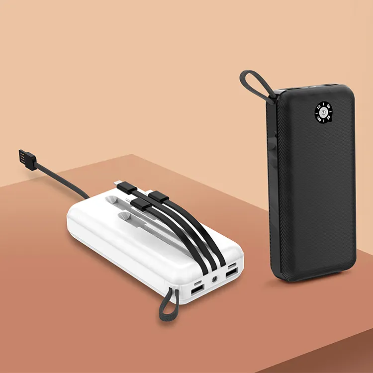 Mobile Rechargeable Brand Costom Logo Power Bank 20000mah Portable Battery Charger Use For Iphone