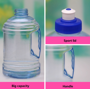 <strong>2L</strong> <strong>Water</strong> <strong>Bottle</strong> for Gym/PET Clear Jar with Handle/clear Plastic <strong>Water</strong> <strong>Bottles</strong> - Product Image 2