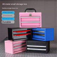 Boîte à outils en métal miniature en gros, armoire avec tiroirs verrouillables, rangement de garage, ensemble d'outils de mécanicien, jeu de clés à douille, garantie de 3 ans, PVC