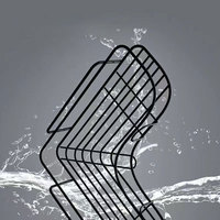 Vente en gros coin sans perçage caddie de douche étagère de rangement murale pour salle de bain avec crochets caddy de douche coin