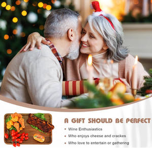 Commercio all'ingrosso durevole <span class=keywords><strong>legno</strong></span> di Acacia <span class=keywords><strong>rettangolare</strong></span> <span class=keywords><strong>vassoio</strong></span> di tè <span class=keywords><strong>in</strong></span> <span class=keywords><strong>legno</strong></span> cibo per colazione <span class=keywords><strong>vassoio</strong></span> di servizio per riunioni di famiglia - Product Image 3