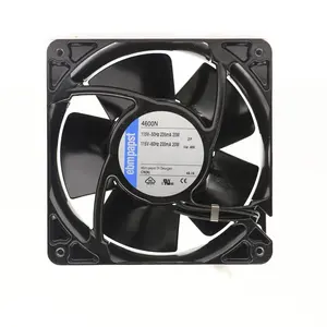 4600N-466 Ebmpapst 115V AC 120*120*38mm 18W 2680RPM full metal high temperature resistant Cabinet Inverter Cooling Fan