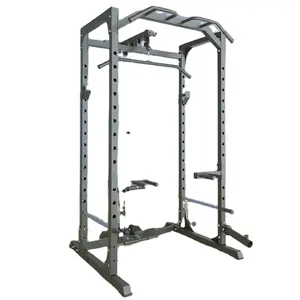 Multifunzione per allenamento squat rack power rack gabbia con pulegge tutto in un trainer funzionale con sistema pulldown lat