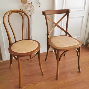 Chaise de banquet empilable en bois pour restaurant, hôtel, <span class=keywords><strong>mariage</strong></span>, mobilier d'extérieur commercial, dossier croisé en bois - Product Image 3