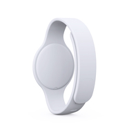 Bracelet en silicone KKM W52 Ble Ibeacon Localisateur personnel portable pour enfant/aîné Bracelet balise bluetooth 5.0 avec bouton SOS