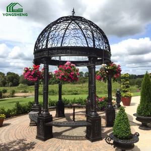 आसान असेंबली धातु फ्रेम के साथ बगीचे टिकाऊ निर्माण के लिए सुरुचिपूर्ण कास्ट आयरन गज़बो - Product Image 4