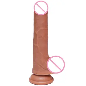 Good Supplier Realistic Soft Dildos Sex Toys Rubber Penis Artificial Dildo For Women Masturbation