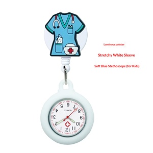 Nuevo Reloj de Bolsillo de Silicona Luminoso Retráctil con Dibujos Animados de Enfermera, Movimiento de Cuarzo, para Mujeres, Estudiantes, Uso en Exámenes - Product Image 4
