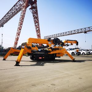 Alta calidad China 3 Ton Spider <span class=keywords><strong>Crane</strong></span> <span class=keywords><strong>Mobile</strong></span> Track Cranes Spider Mini con Fly Jib Lifing Glass Interior Precio barato - Product Image 4