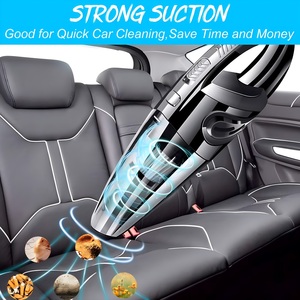 2 en 1 Petit aspirateur électrique à main sans fil à chargement USB avec poignée pour voiture maison humide et sec