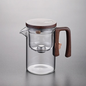 <span class=keywords><strong>Théière</strong></span> élégante en plastique au design classique avec aspiration magnétique séparation de l'eau du thé <span class=keywords><strong>et</strong></span> filtre en verre ensemble de <span class=keywords><strong>théière</strong></span> domestique - Product Image 6