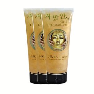 OEM Cosmetics Beauty Face Skin Care Moisturizing Golden Yellow Jelly Jey Mask Private Label 24K Gold Bio Collagen Facial Mask - Product Image 1