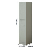 Armoire simple porte en acier moderne, durable, extensible et pliable, grande capacité, pour rangement de vêtements de chambre à coucher 2026