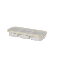 Boîtes alimentaires réutilisables en acier inoxydable 304 à 3 compartiments, entièrement scellées, sans transfert de saveur, avec couvercles en PP, anti-fuite et anti-odeur