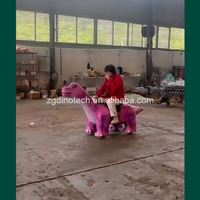 Eğlence Parkı için Çizgi Film Brachiosaurus Robotlu Binilebilir Araba veya İnteraktif Animatronik Dinozorlu Binilebilir Scooter