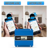 Penguat Sinyal GSM Mini Rumah Tangga 900MHz, Penguat/Booster/Amplifier Sinyal Ponsel Pita Tunggal 65 DB